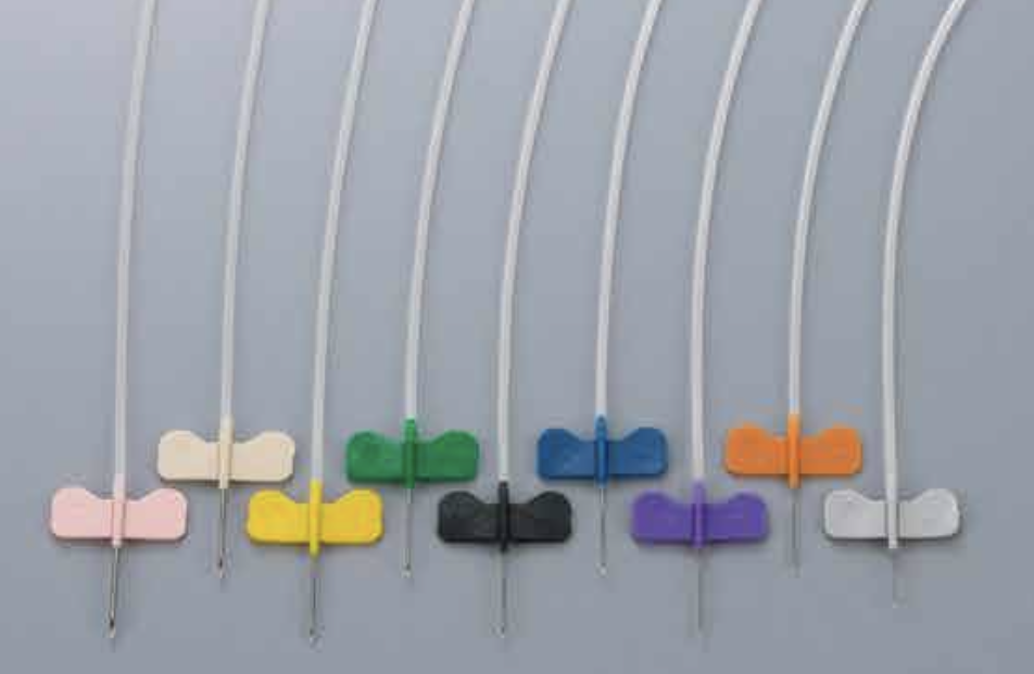 Scalp vein sets TOP com conectores coloridos