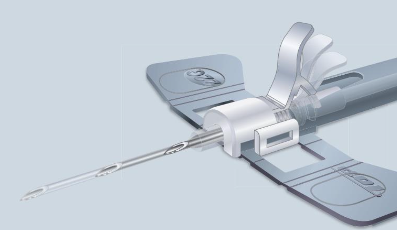 Scalp vein set TOP com mecanismo de segurança